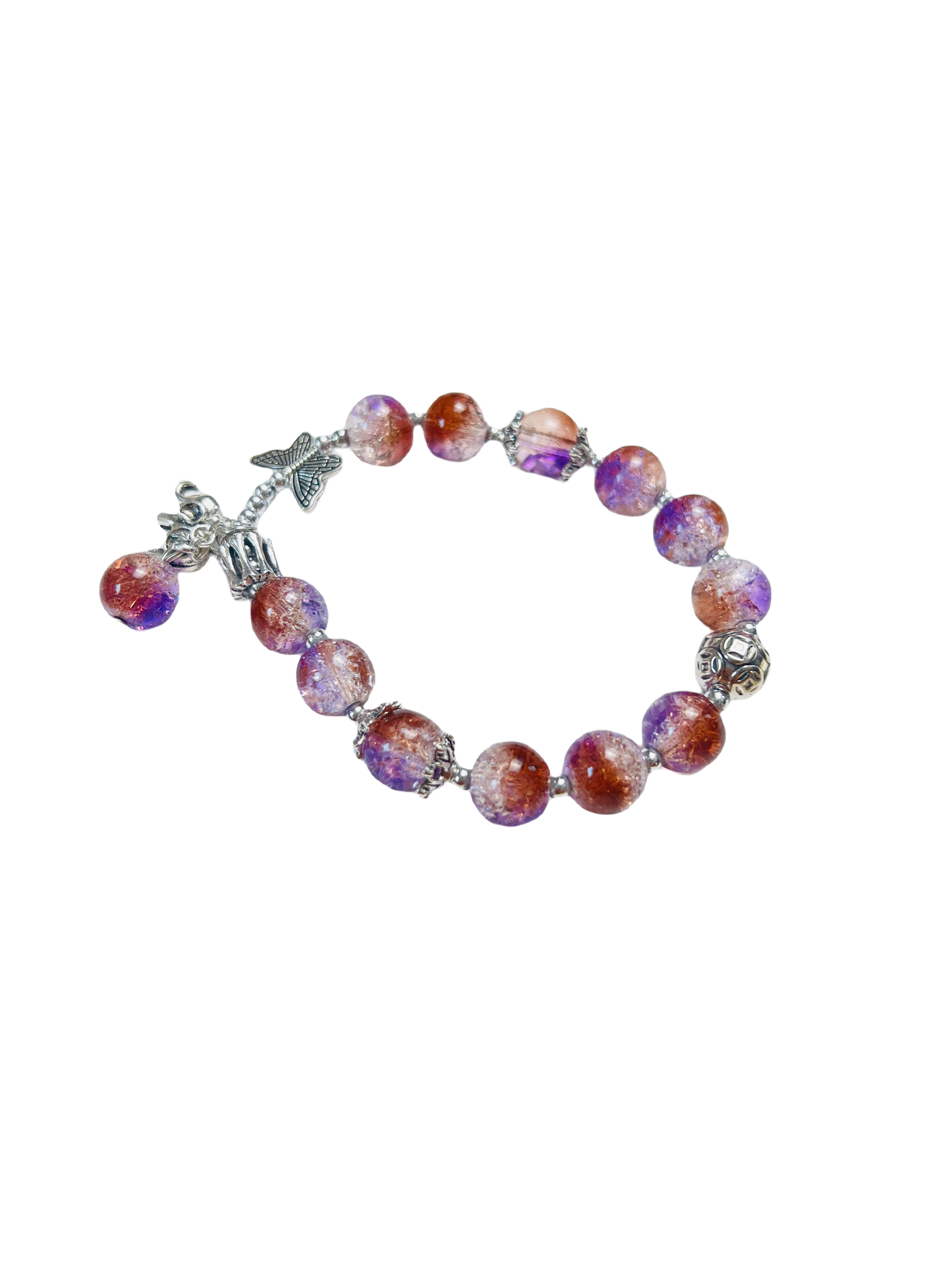 Twilight Amethyst Charm Bracelet